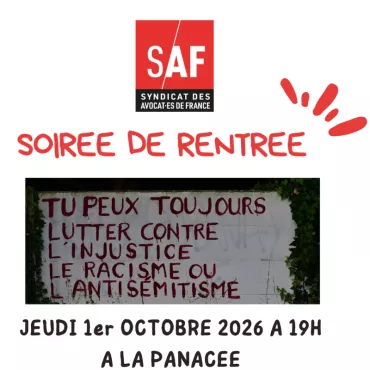 Soirée de Rentrée du SAF